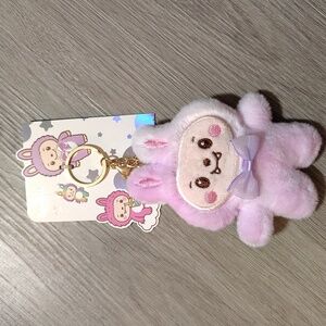 4/$12🤯🆕Adorable Pink Bow Tie Bag Charm Keychain NWT